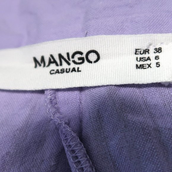 Mango High Waisted Belt Shorts and Square Neck Top - Picture 8 of 11